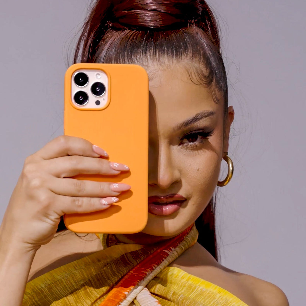 Bright Orange Silicone iPhone Case