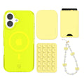 Neon Yellow iPhone Bundle Set - Wallet