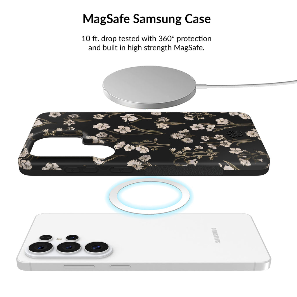 Nightbloom Gold Chrome Floral Samsung Bundle Set