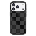 Noir Vibe Checkered iPhone Case