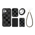 Noir Vibe Checkered iPhone Bundle Set