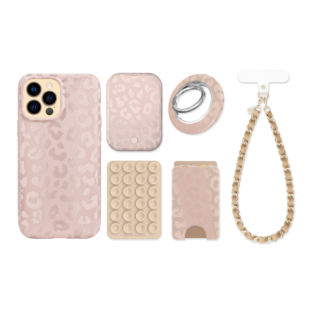 Nude Leopard iPhone Bundle Set