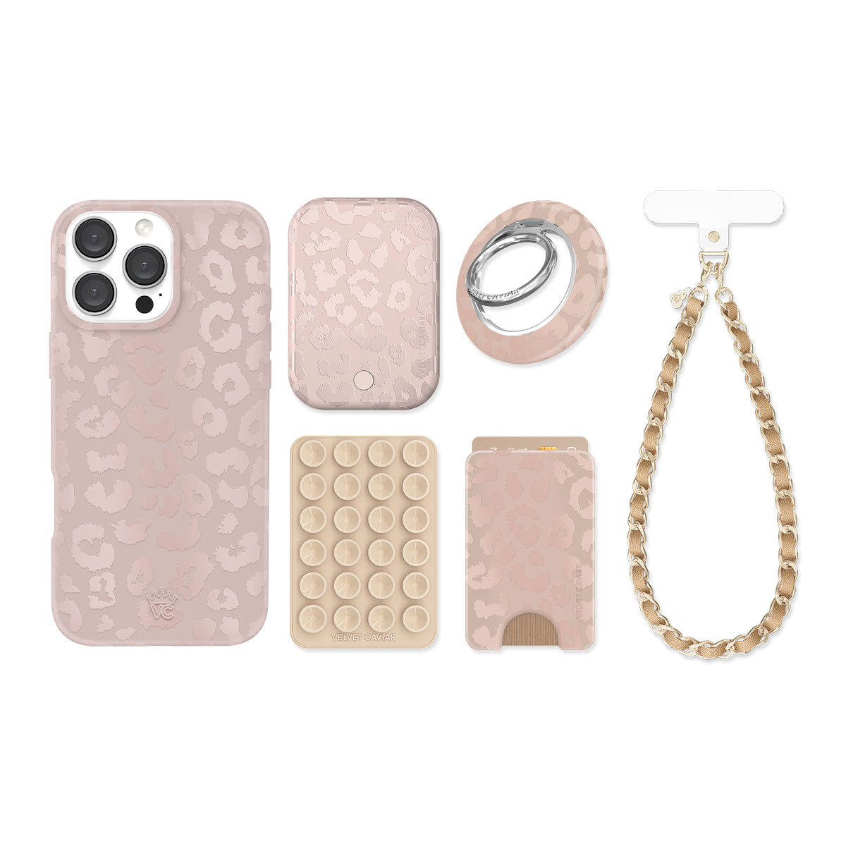 Nude Leopard iPhone Bundle Set