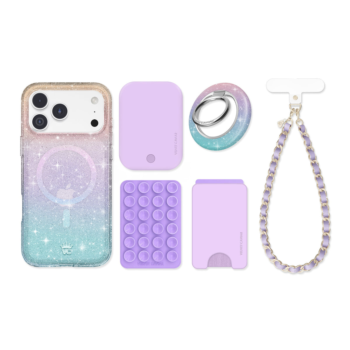 Ombre Stardust iPhone Bundle Set