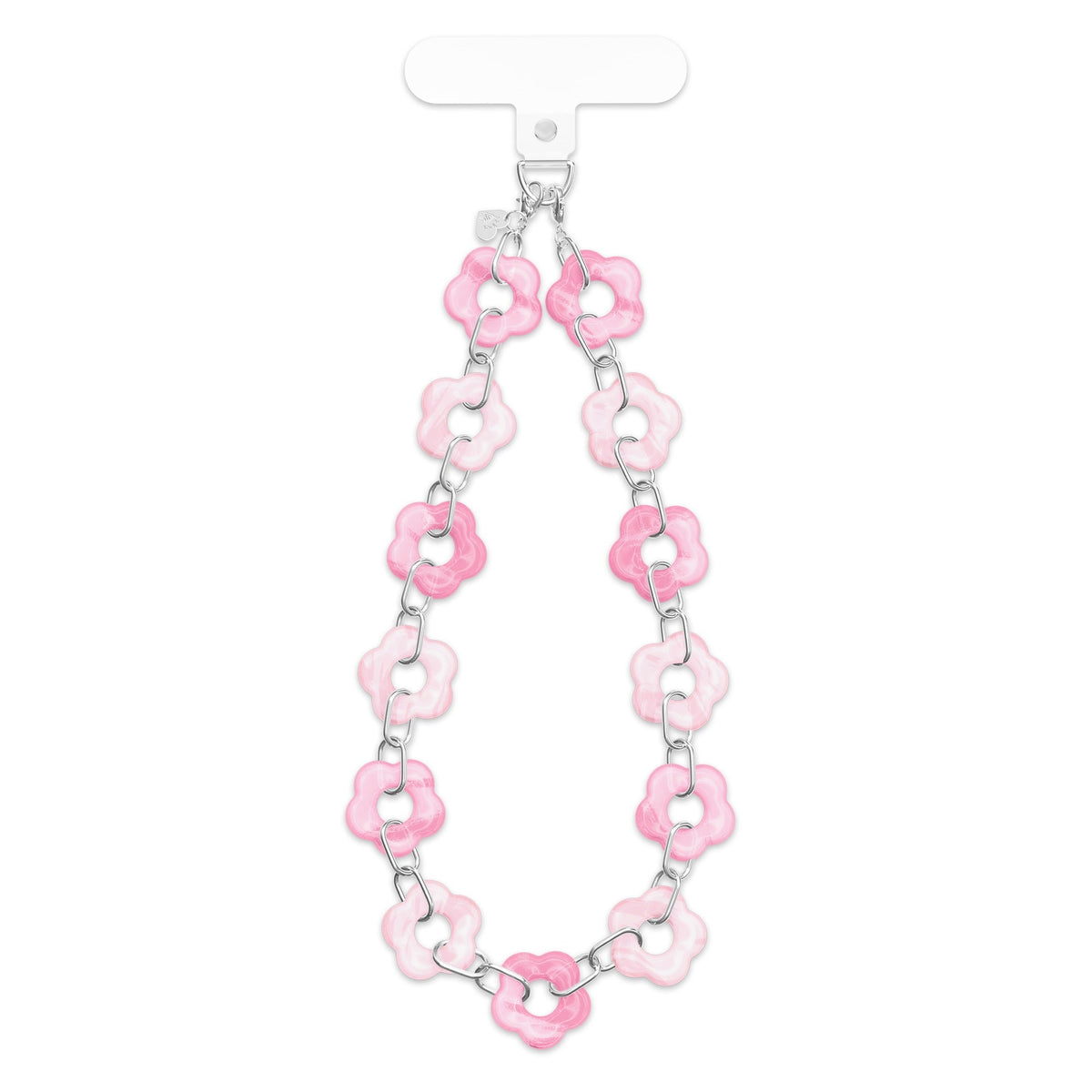 Pink Blossom Chain Phone Charm