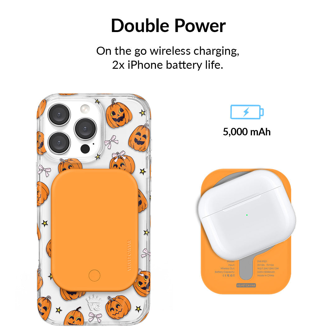 Orange Portable MagSafe Charger Power Pack