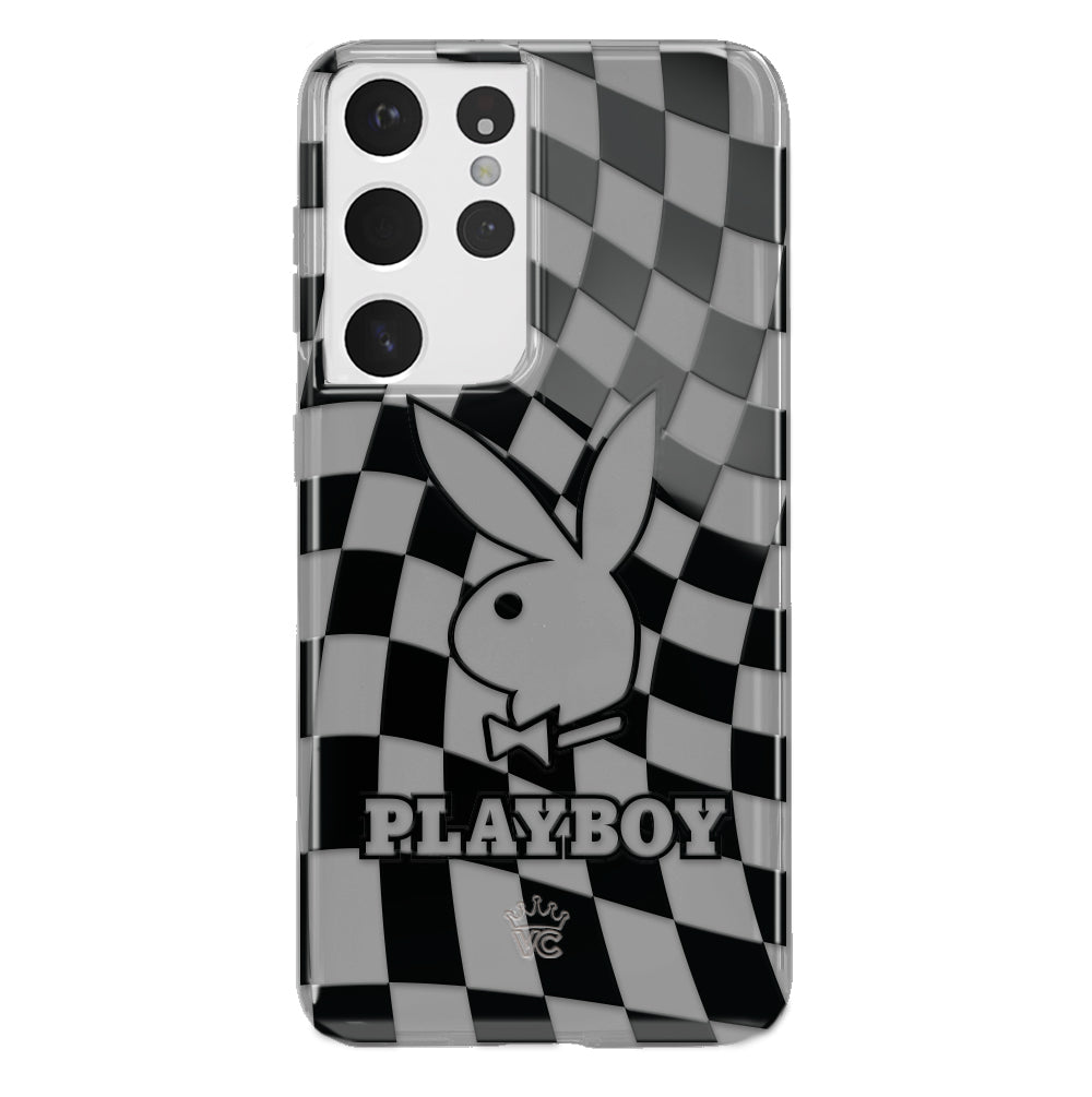 Playboy Checkmate Clear Samsung Case