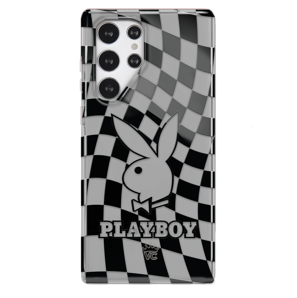 Playboy Checkmate Clear Samsung Case