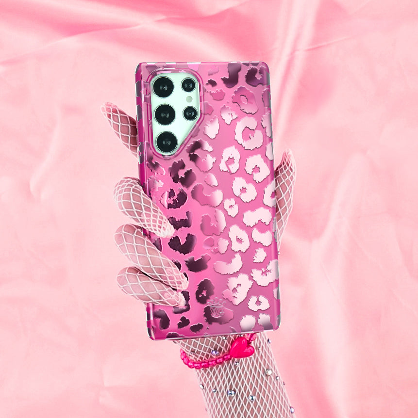 Pink Ruby Leopard Samsung Case