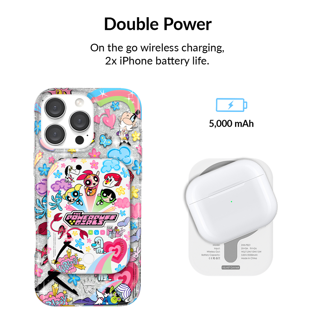 The Powerpuff Girls Girl Power Portable MagSafe Charger Power Pack