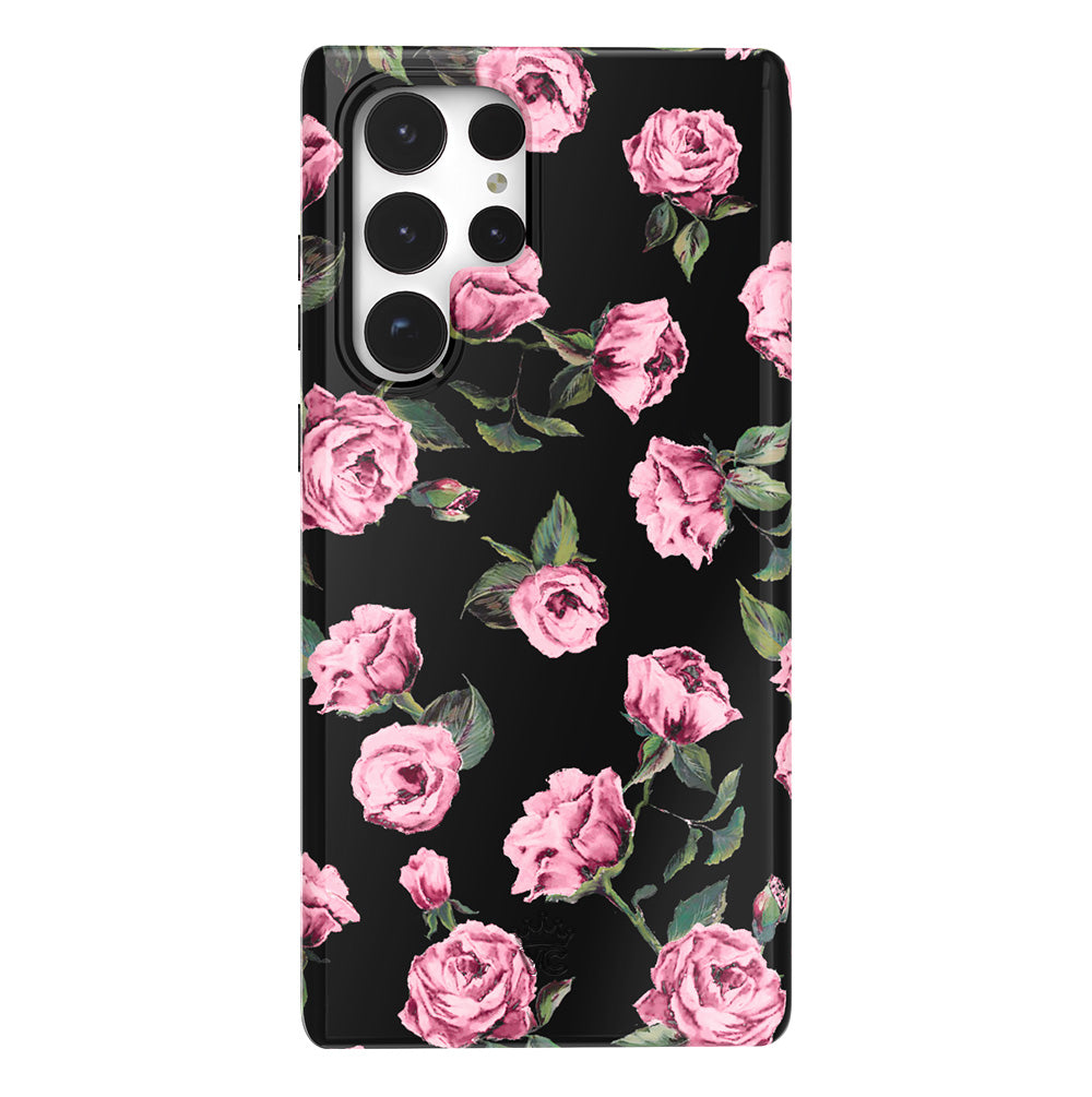 Pink Rose Floral Samsung Case
