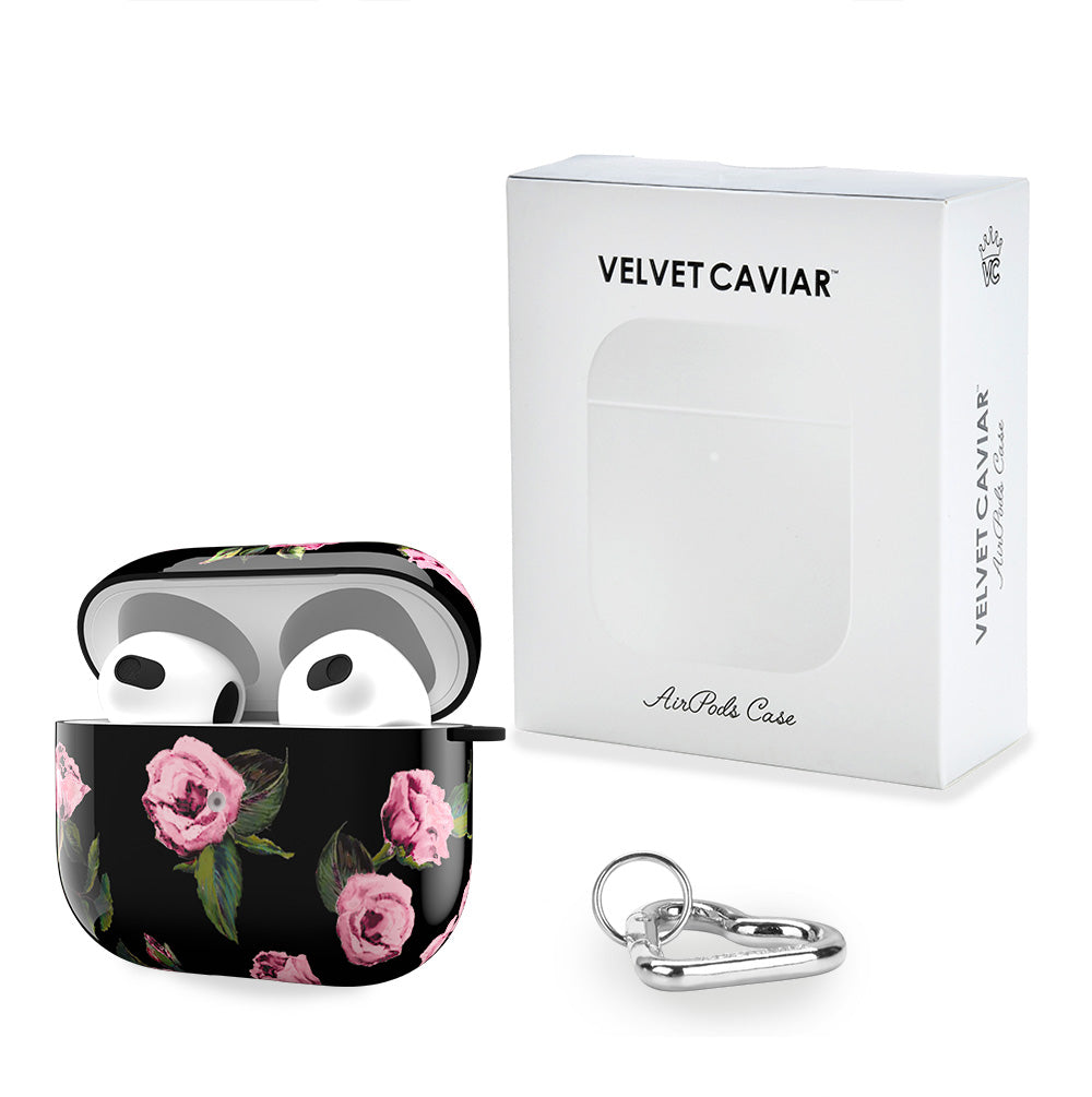 Pink Rose Floral AirPod Case