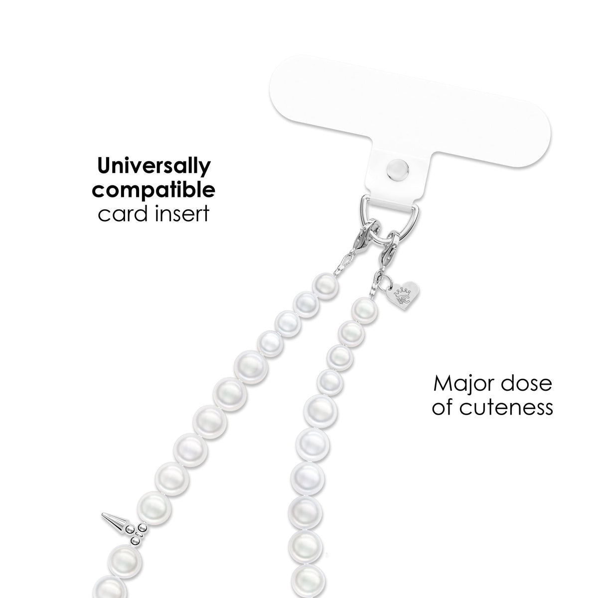 Pearl Spike Phone Charm