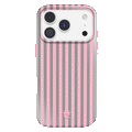 Pink Chrome Stripes iPhone Case