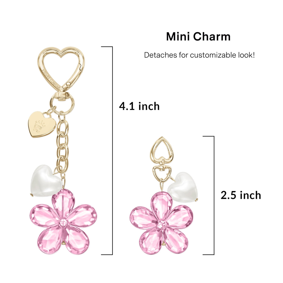 Pink Cherry Blossom Bag Charm