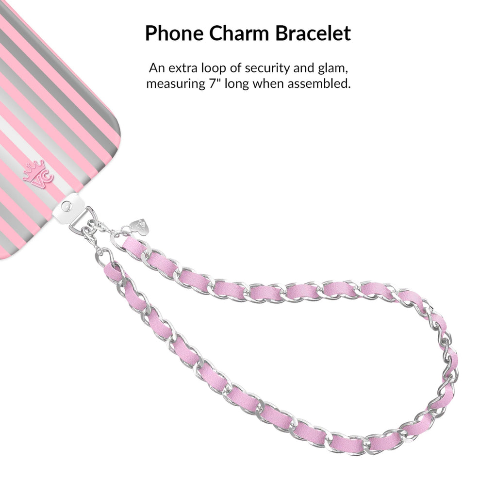 Pink Chrome Stripes iPhone Bundle Set