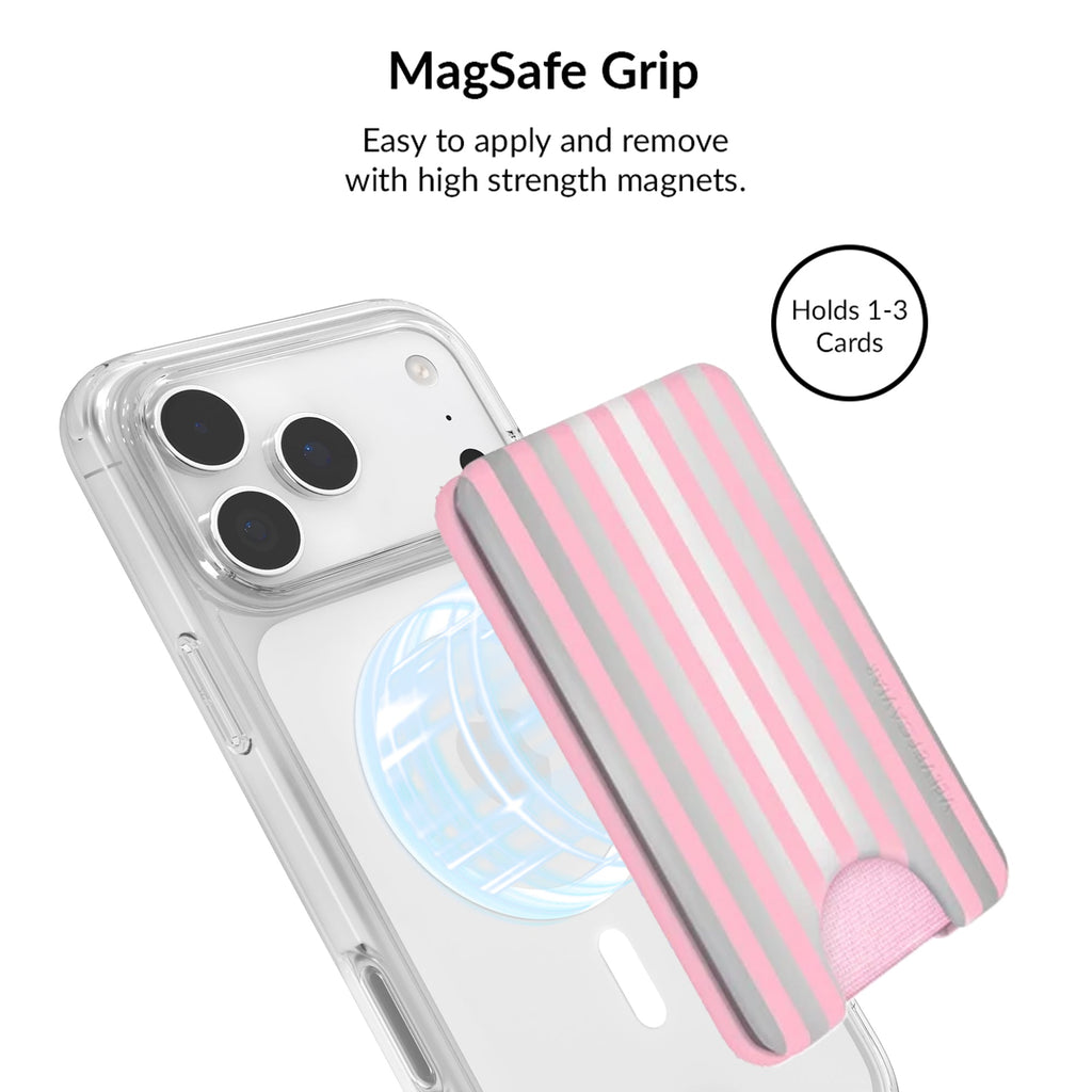 Pink Chrome Stripes iPhone Bundle Set