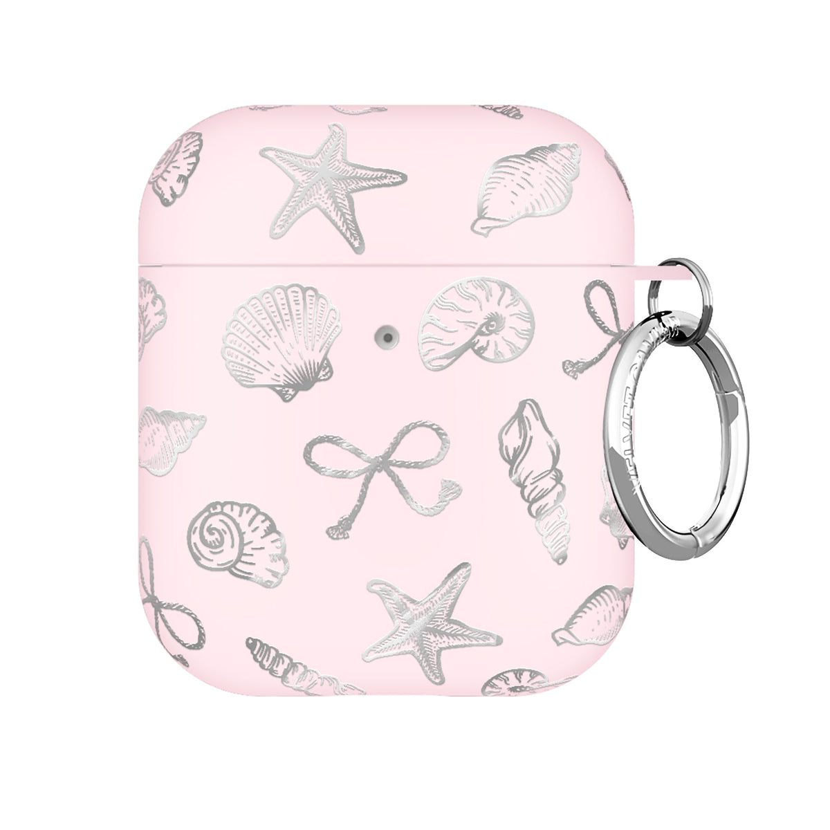 Pink Coastal Seashells AirPod Case