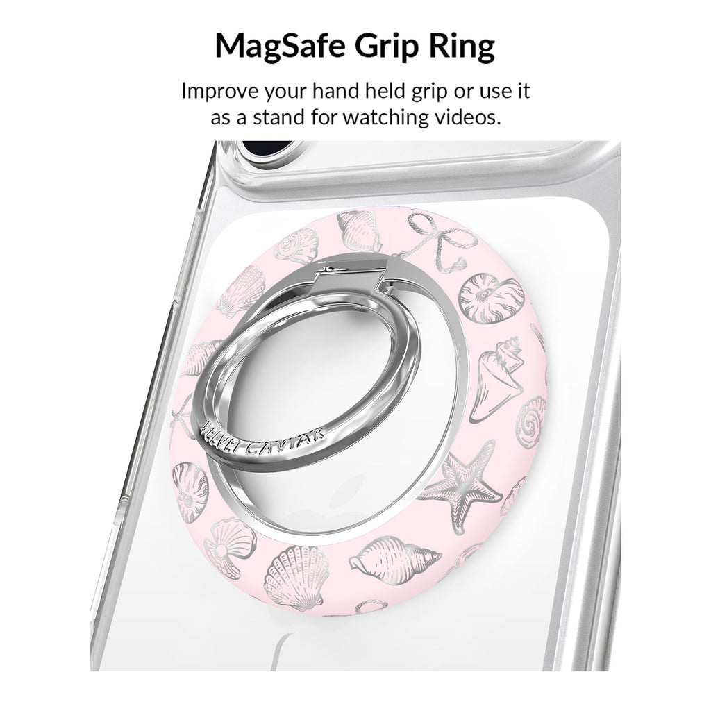 Pink Coastal Seashells iPhone Bundle Set