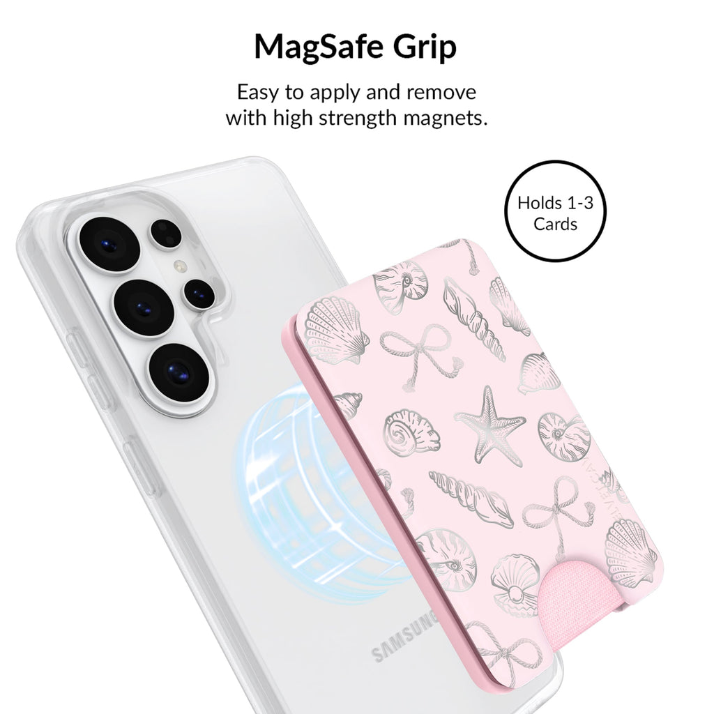Pink Coastal Seashells Samsung Bundle Set