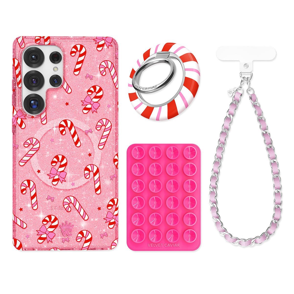 Pink Peppermint Princess Samsung Bundle Set