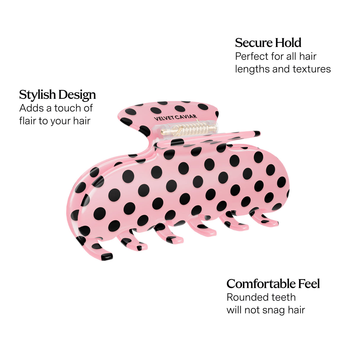 Crystal & Polkadot Hair Clip Bundle