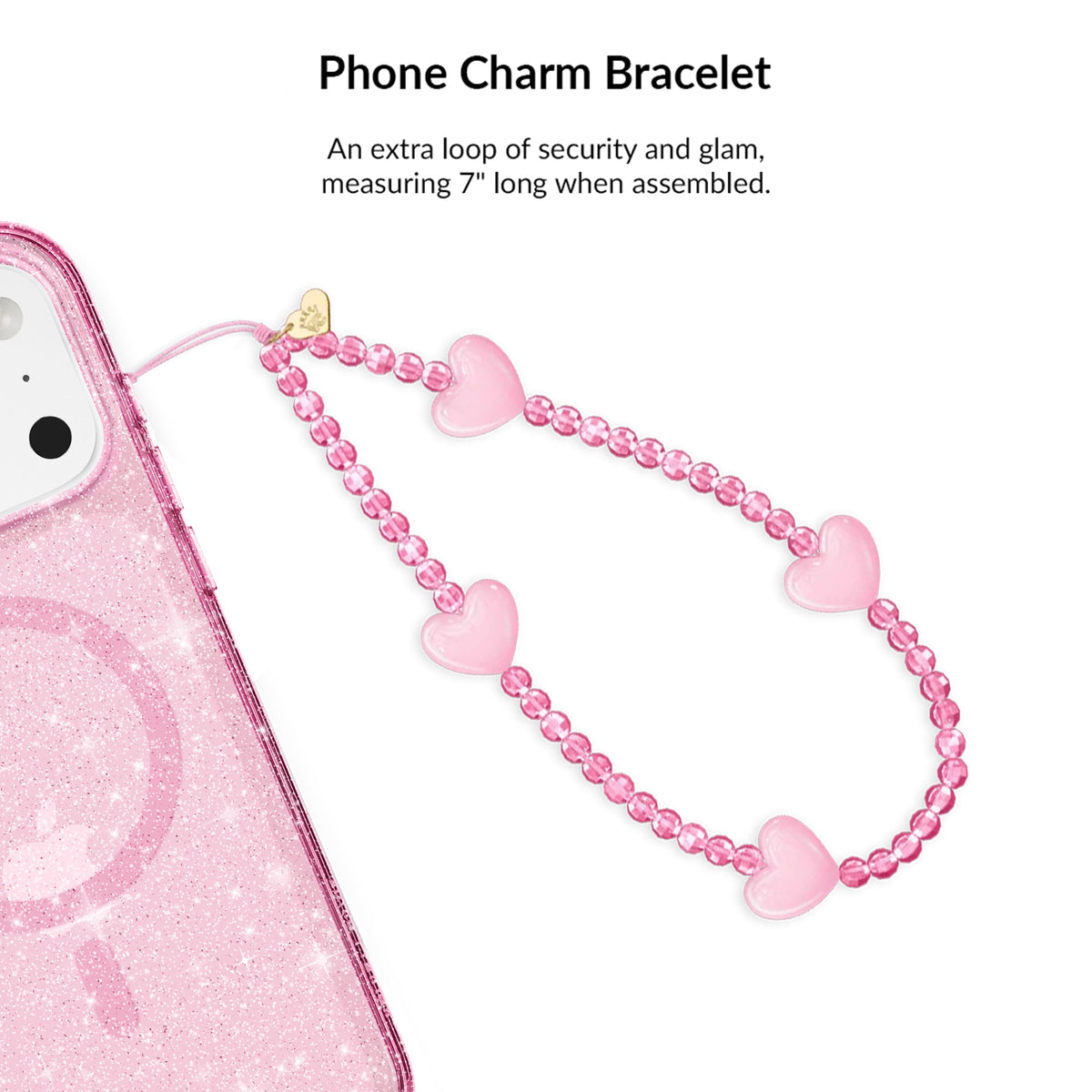 Pink Stardust Glitter iPhone Bundle Set