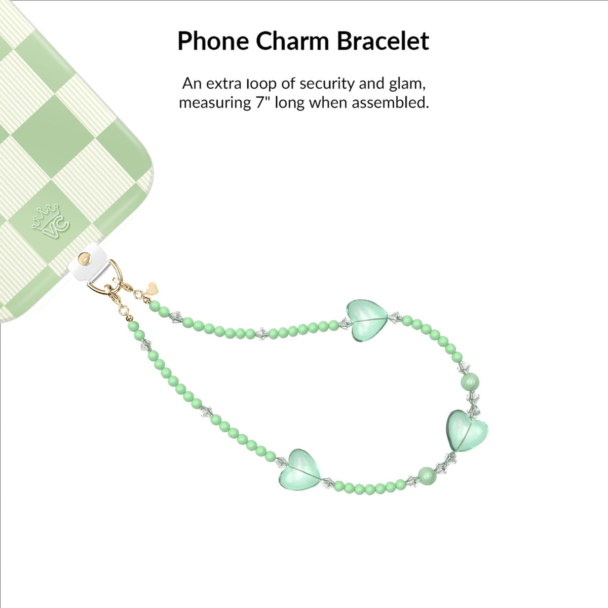 Pistachio Vibe Checkered iPhone Bundle Set
