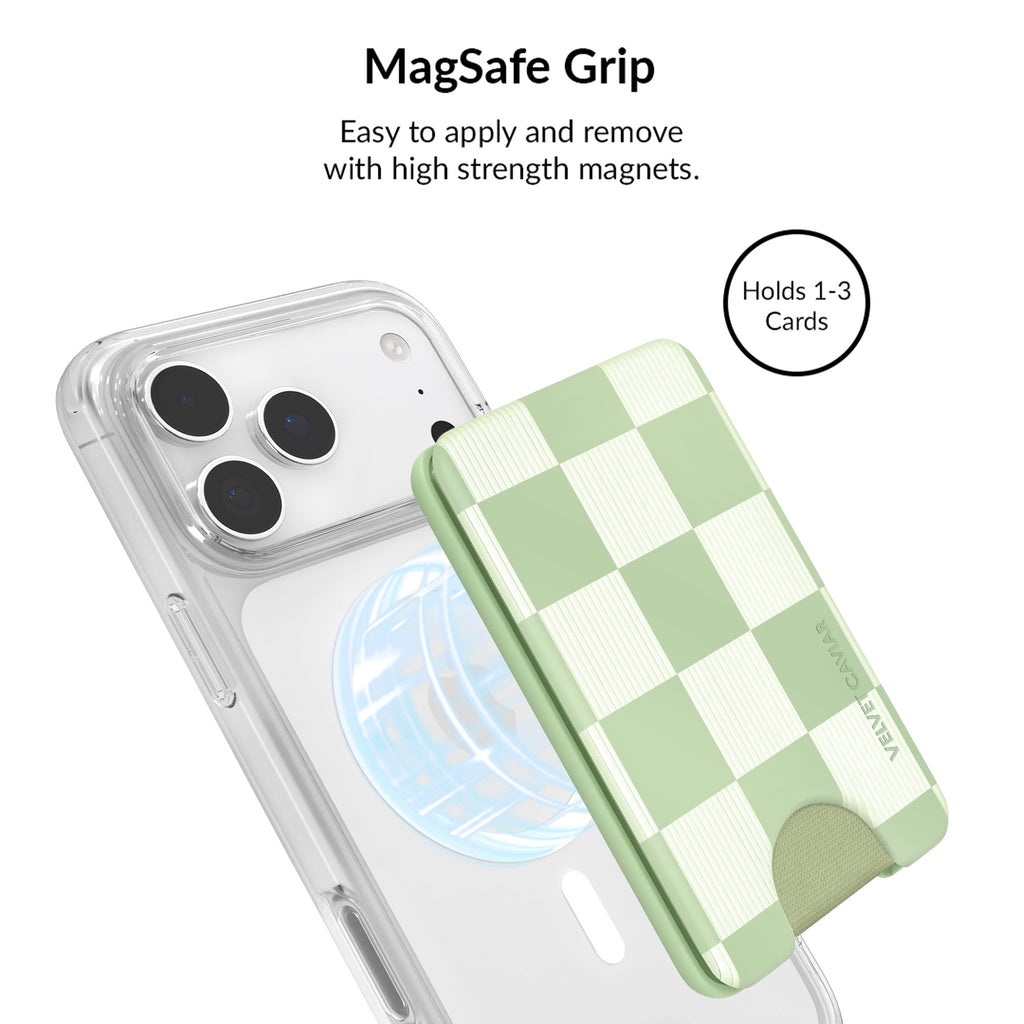 Pistachio Vibe Checkered iPhone Bundle Set