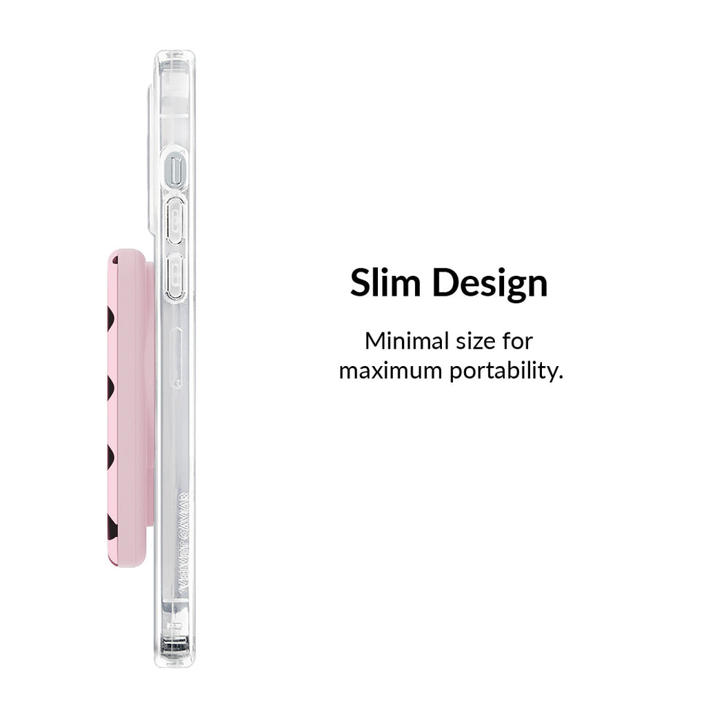 Princess Pink Polka Dot Portable MagSafe Charger Power Pack