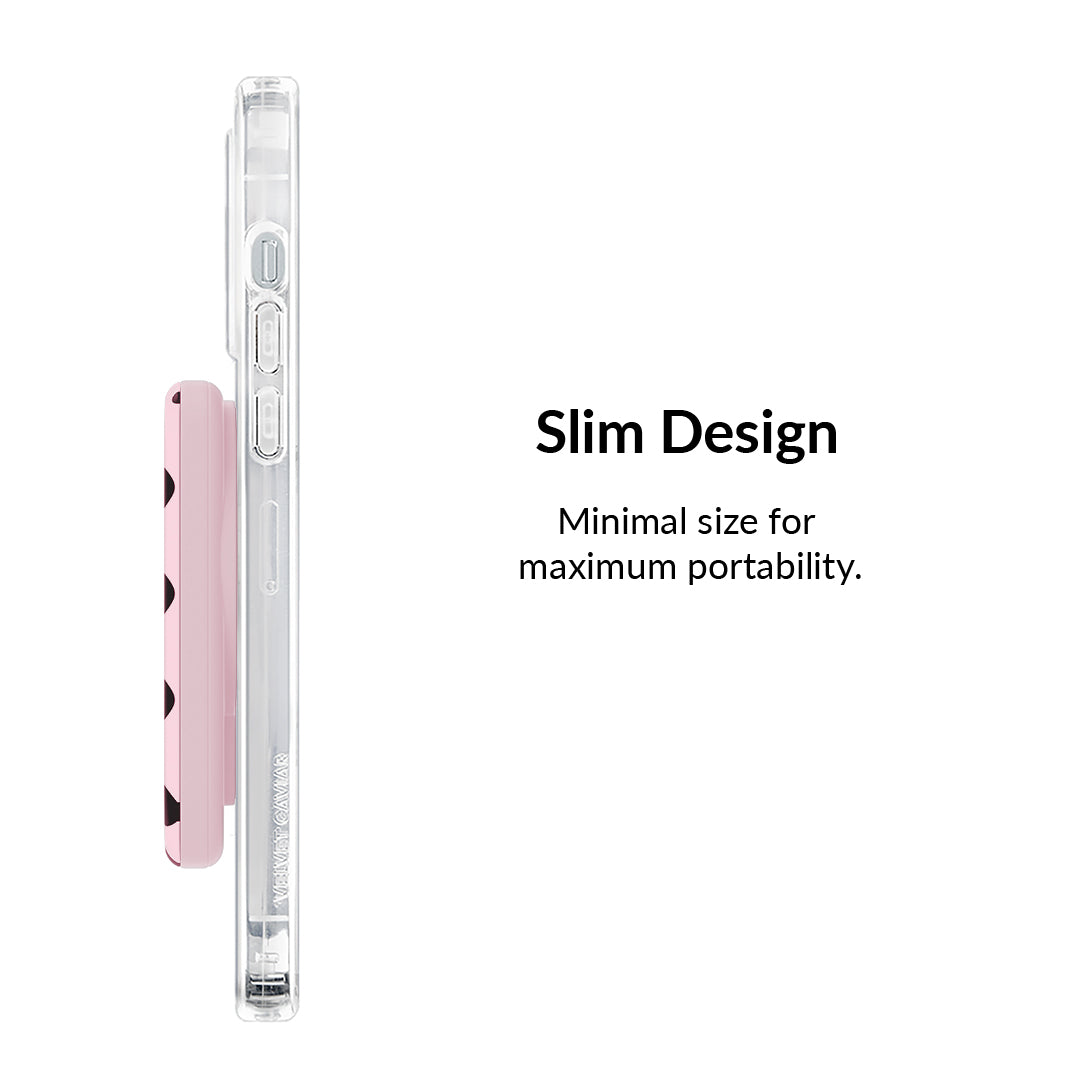 Princess Pink Polka Dot Portable MagSafe Charger Power Pack