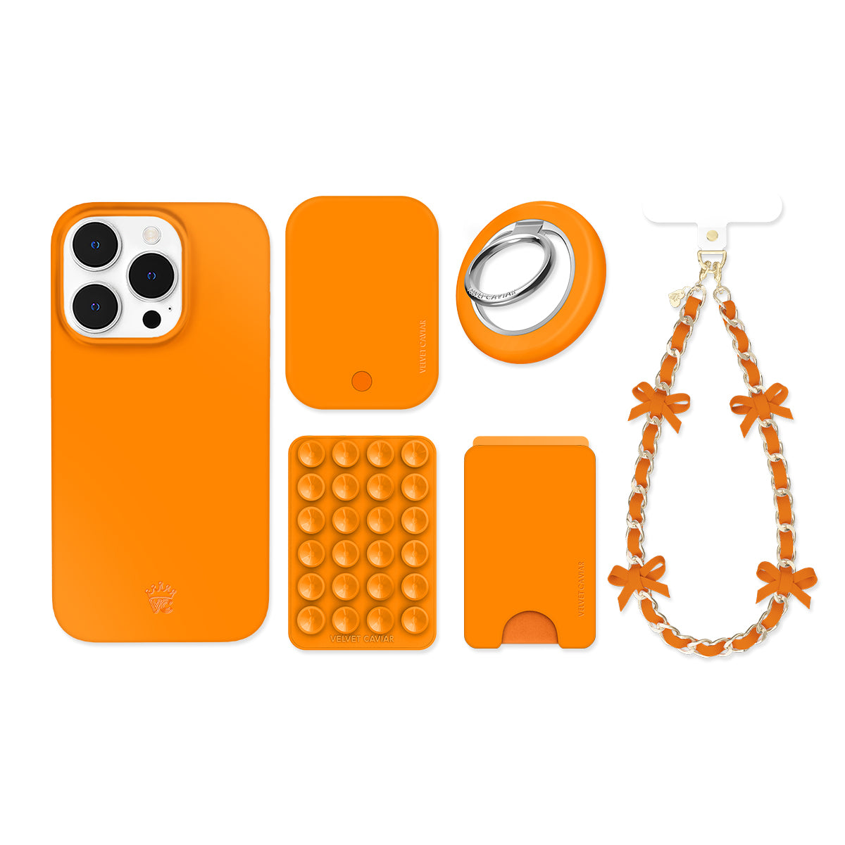 Pumpkin Spice Orange iPhone Bundle Set