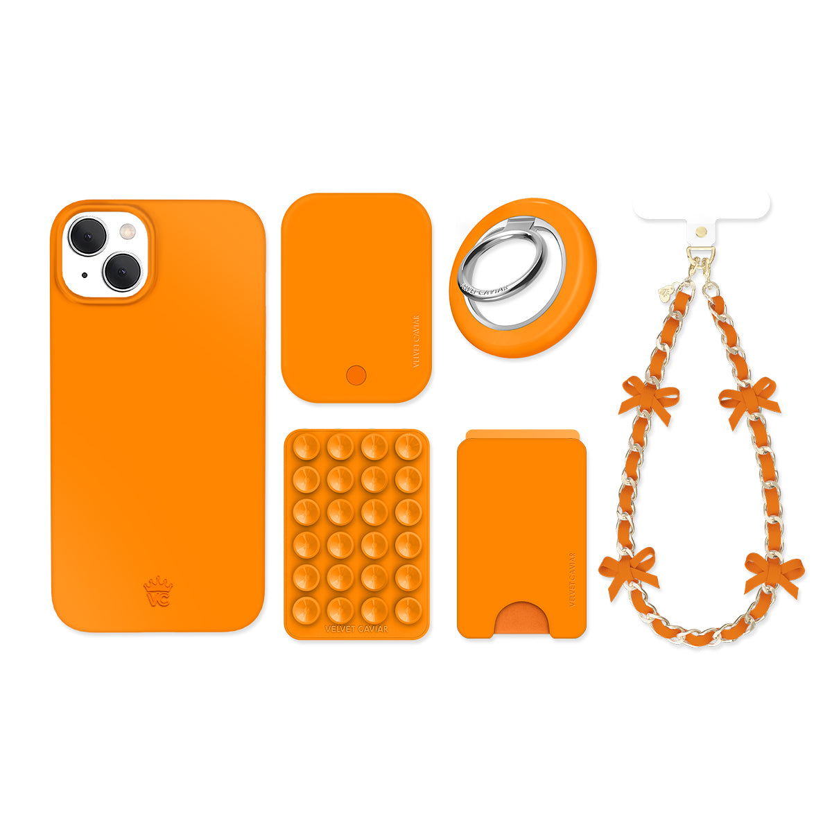 Pumpkin Spice Orange iPhone Bundle Set