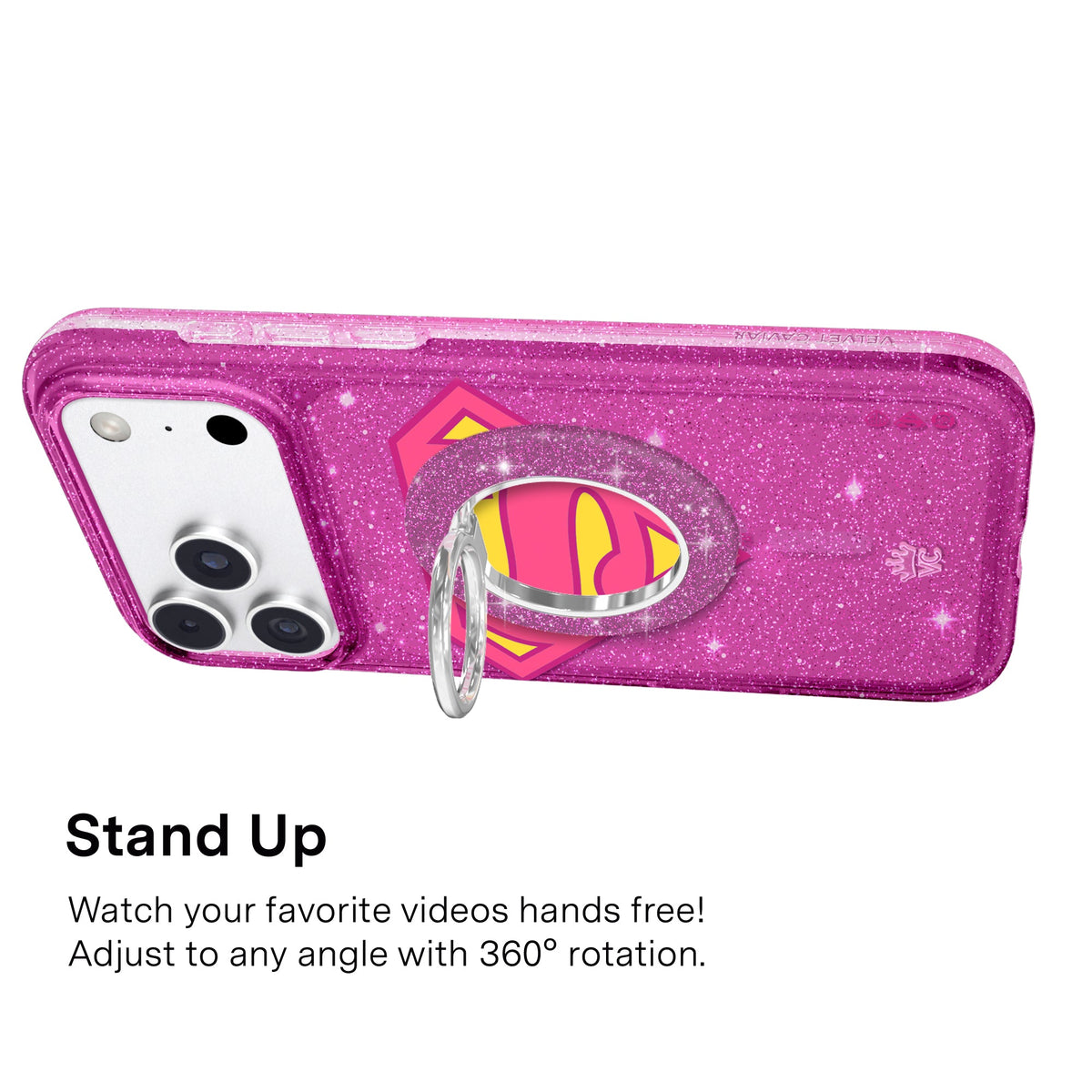 Purple Stardust Glitter MagSafe Grip Ring