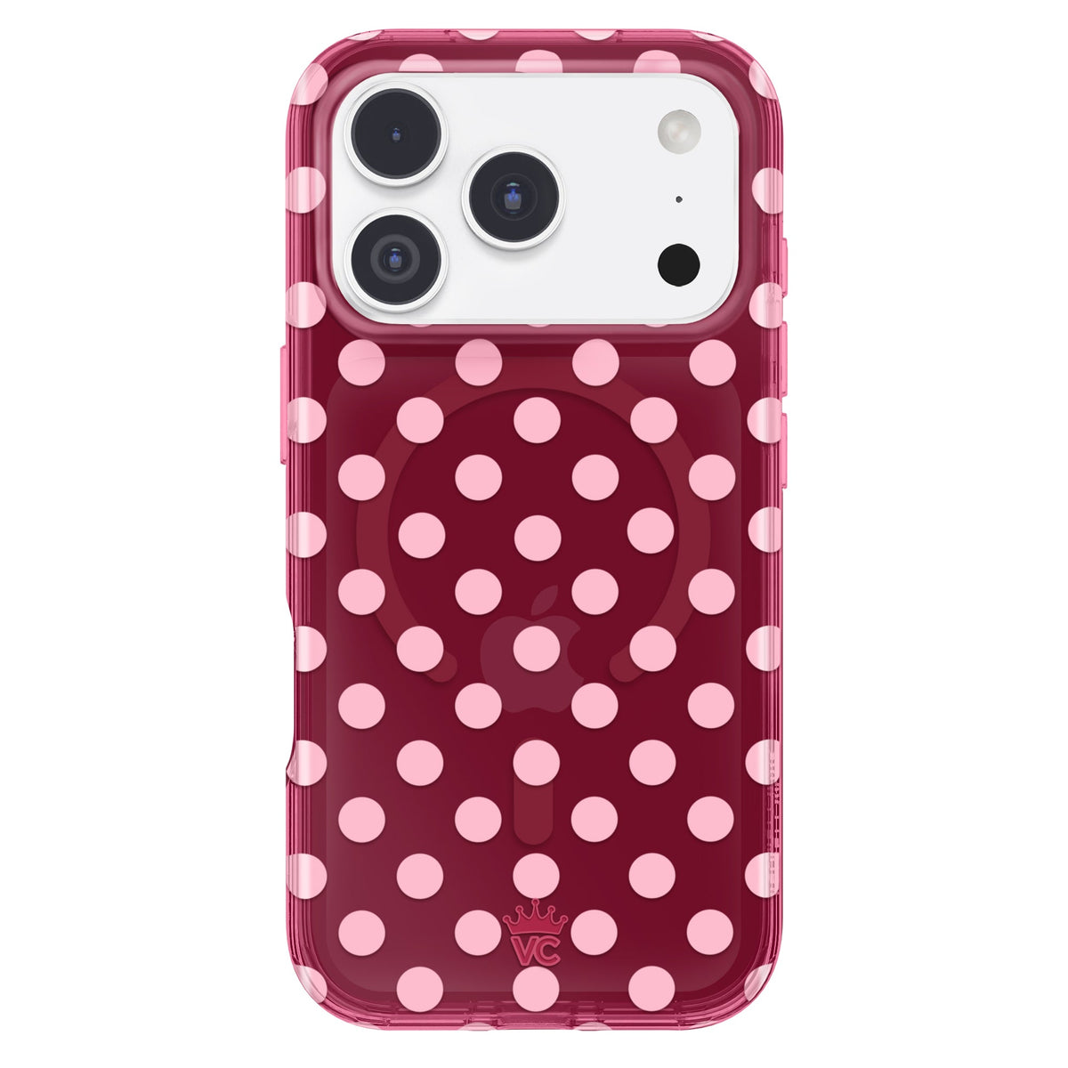 Raspberry Polka Dot iPhone Case
