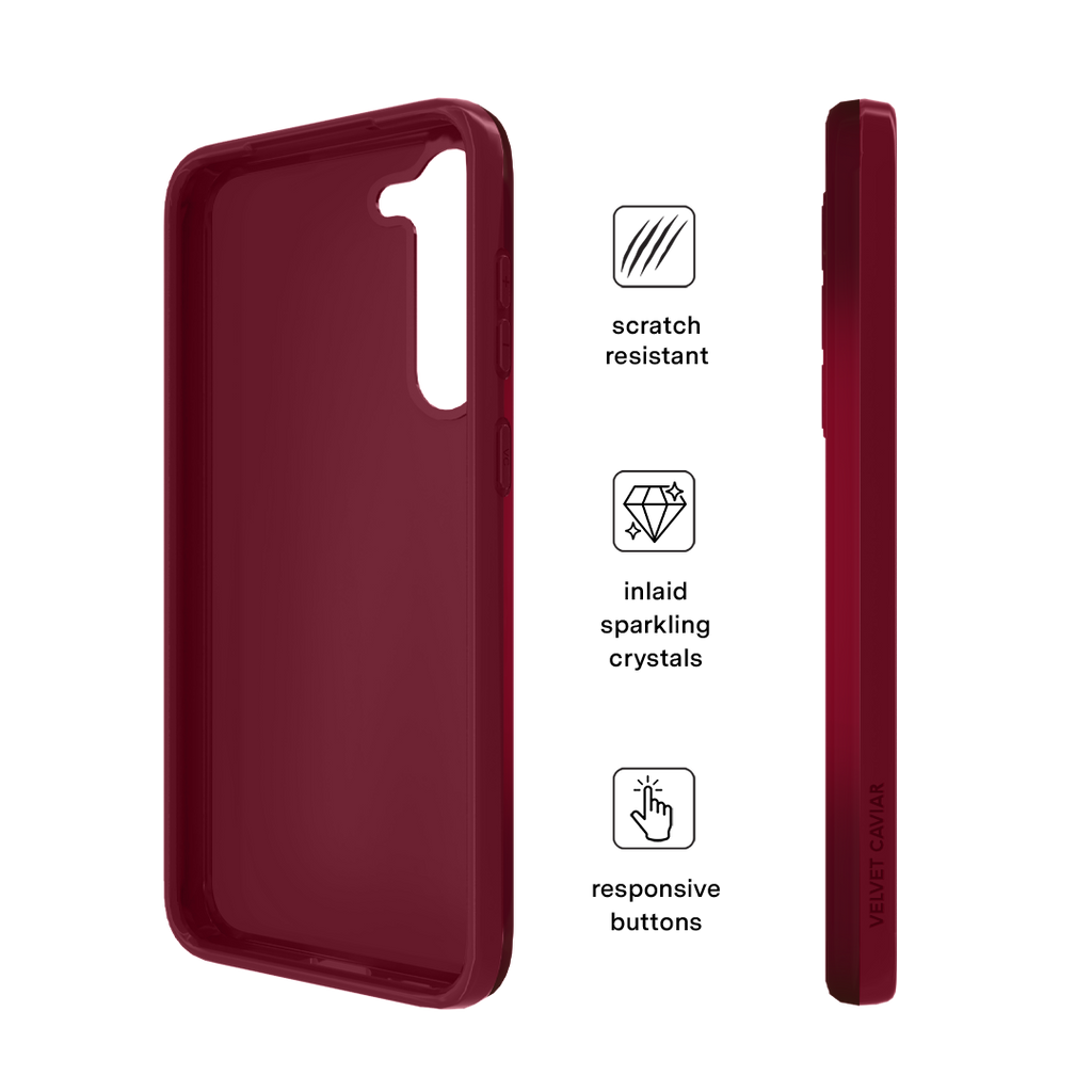 Black Cherry Crystal Samsung Case