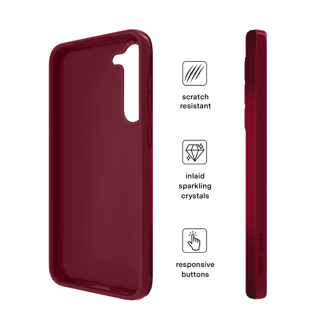 Black Cherry Crystal Samsung Case