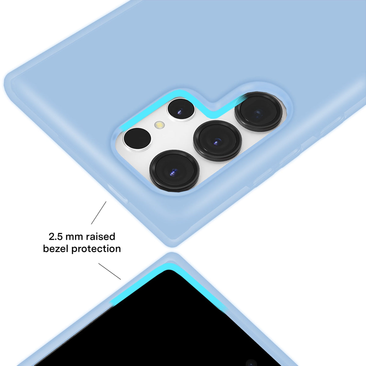 Glacier Blue Jelly Samsung Case