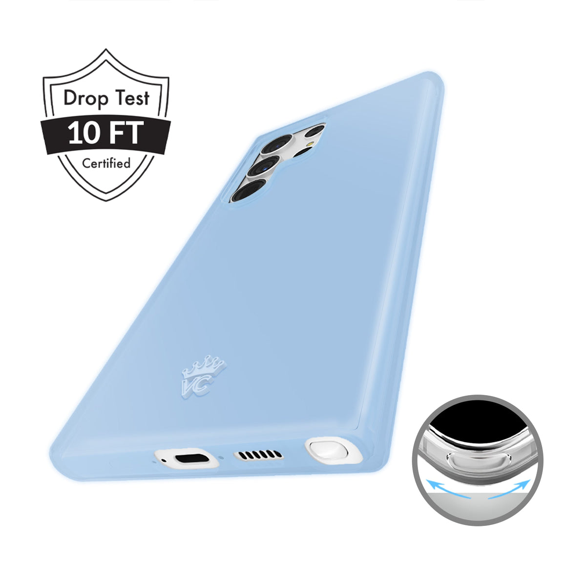 Glacier Blue Jelly Samsung Case