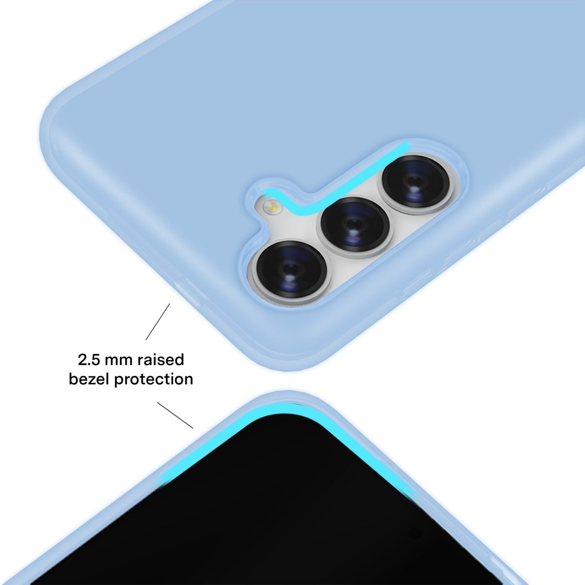Glacier Blue Jelly Samsung Case