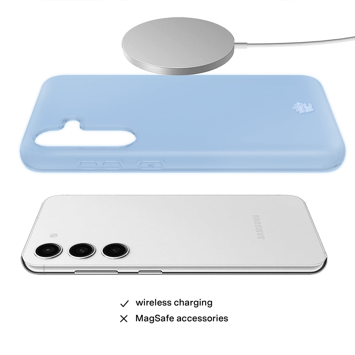 Glacier Blue Jelly Samsung Case