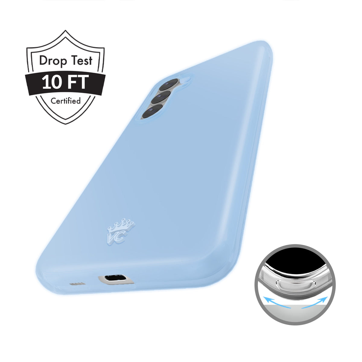 Glacier Blue Jelly Samsung Case