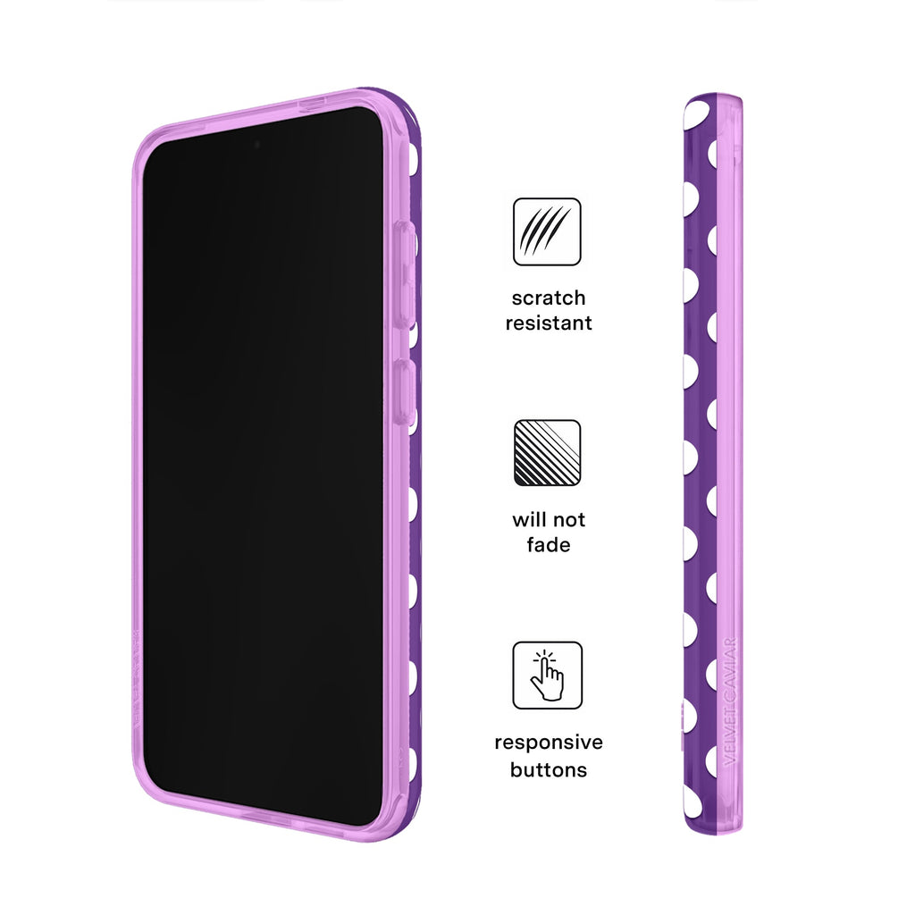 Violet Glow Polka Dot Samsung Case