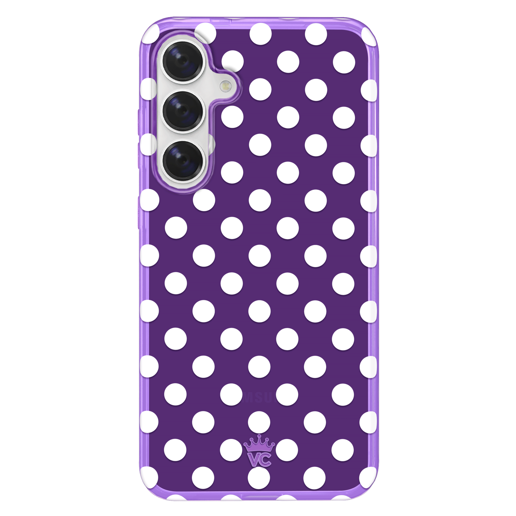 Violet Glow Polka Dot Samsung Case