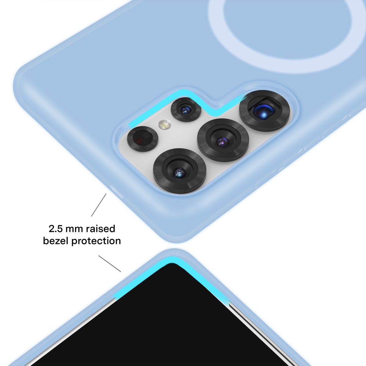 Glacier Blue Jelly Samsung Case