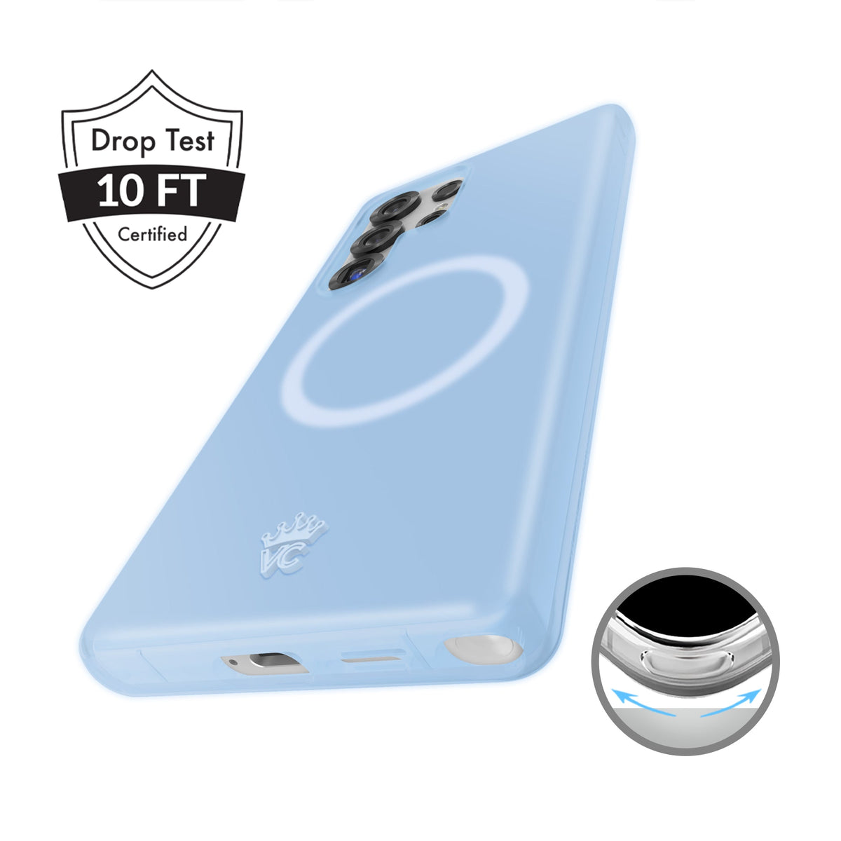Glacier Blue Jelly Samsung Case