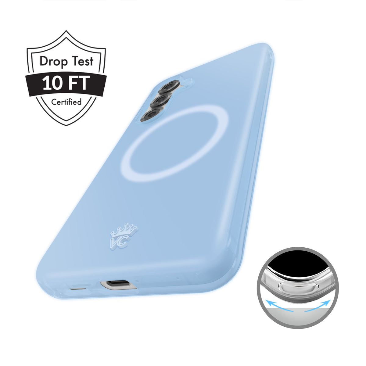 Glacier Blue Jelly Samsung Case