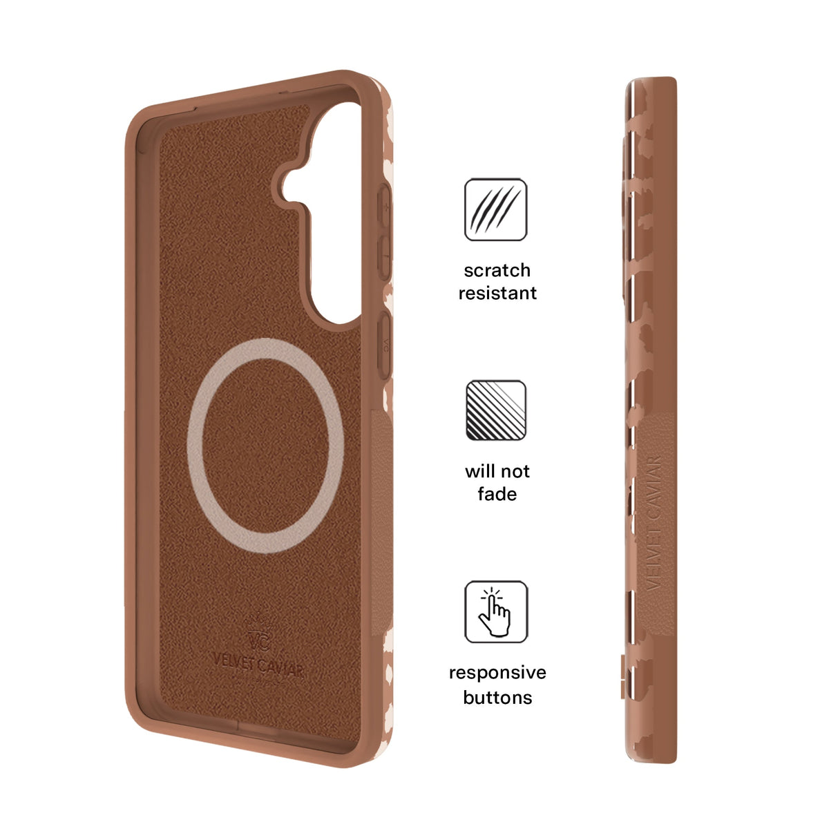 Bronze Chrome Leopard Samsung Case