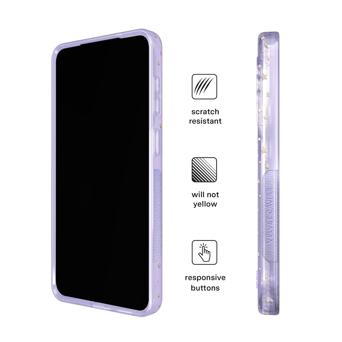 Lilac Celestial Stars Samsung Case