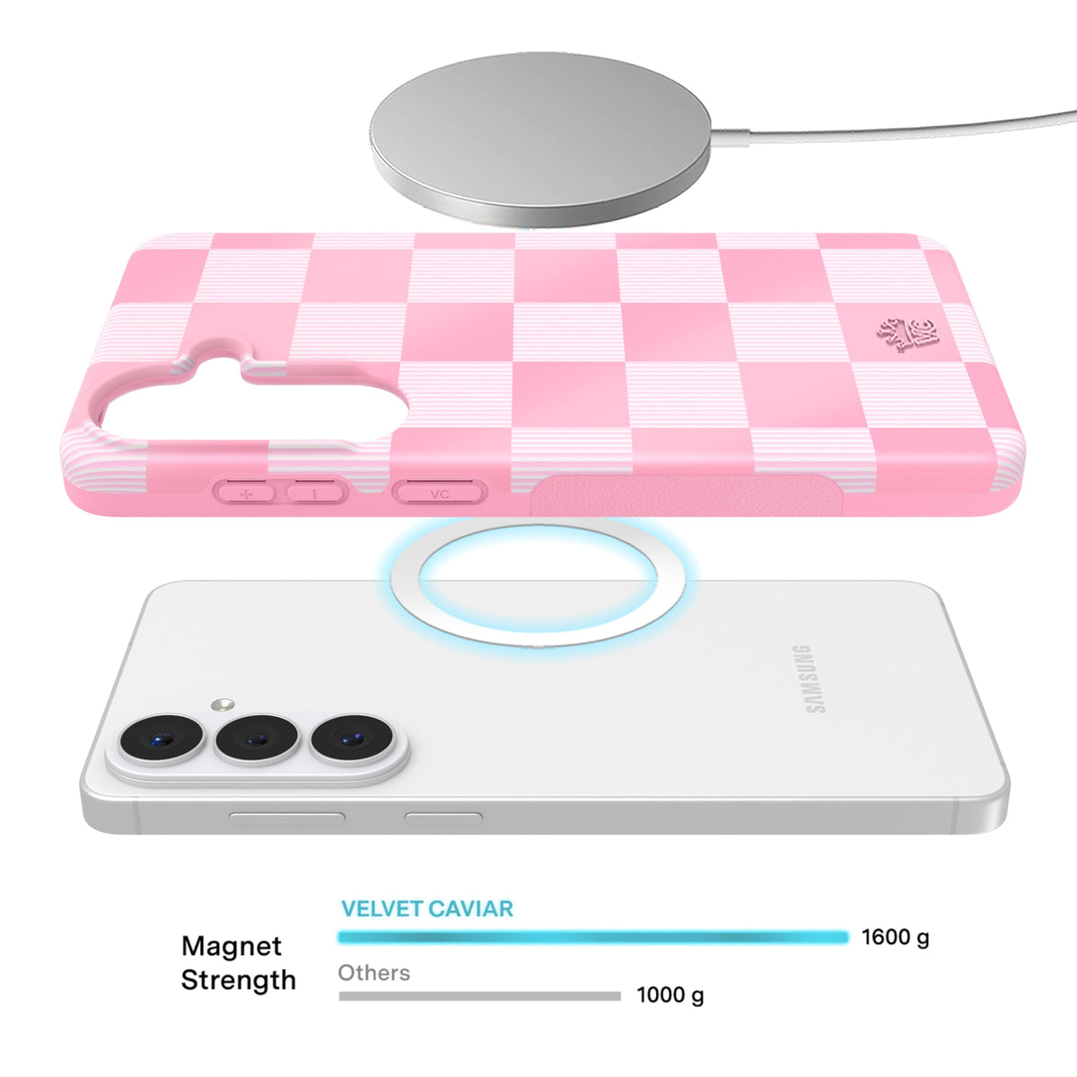 Pink Vibe Checkered Samsung Case